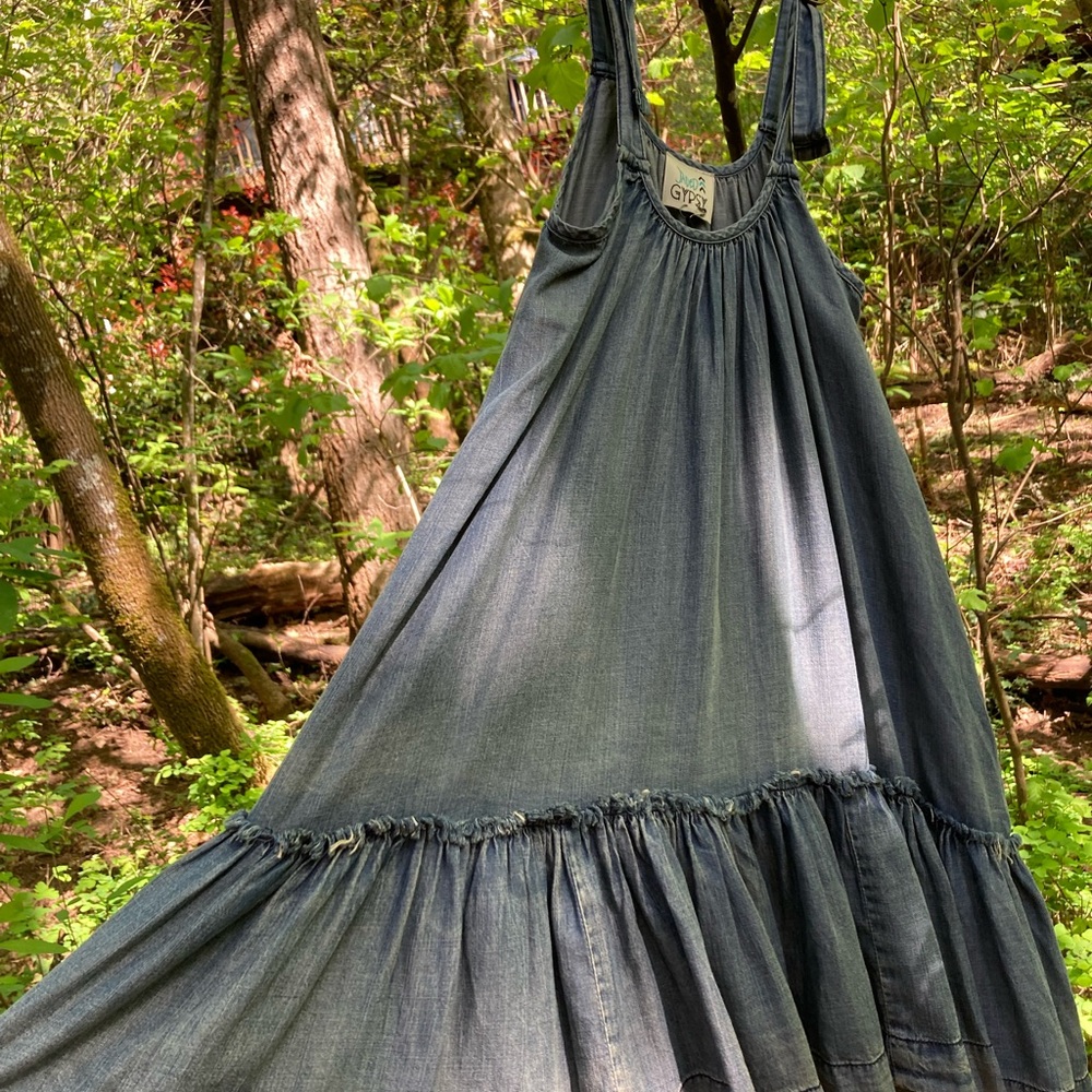Jaded Gypsy BoHo denim tank dress - Small